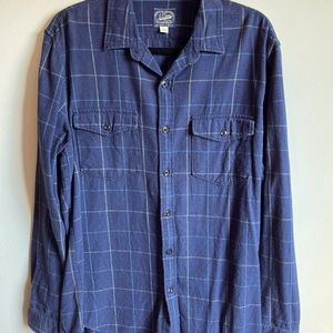 J CREW Large Cotton Long Sleeve Short Button